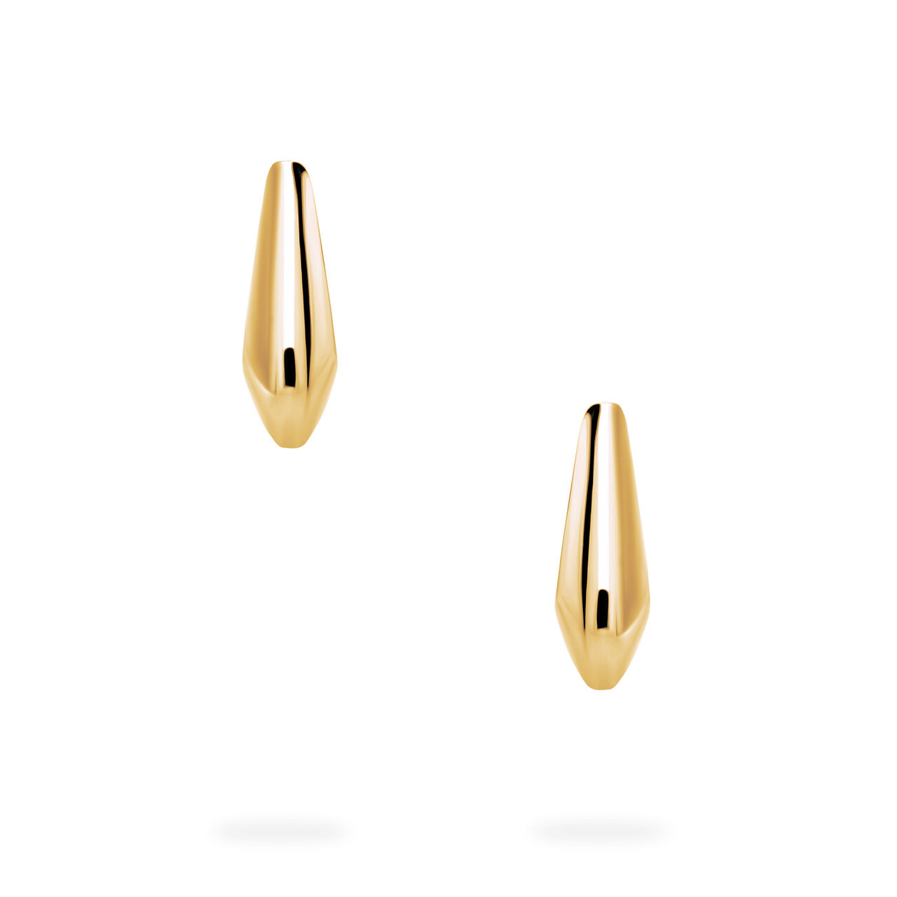 Birks Essentials Yellow Gold Square Hoop Earrings image number 2